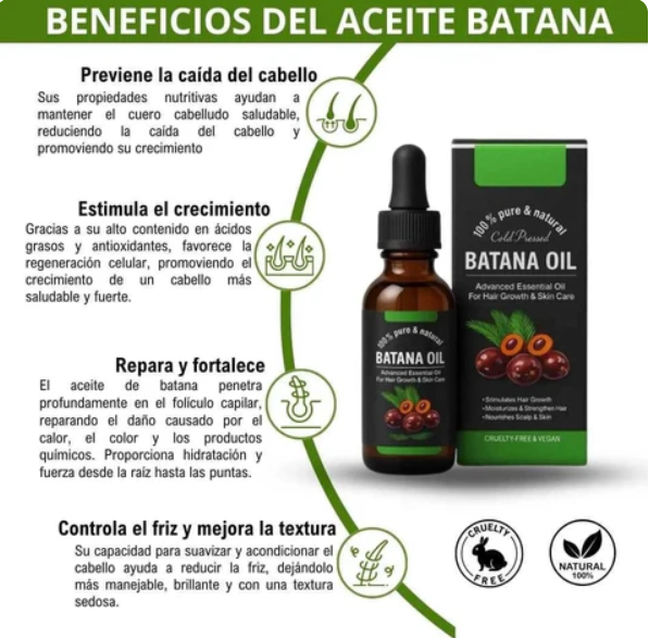 Aceite De Batana “Elixir orgánico para un cabello más grueso y saludable”